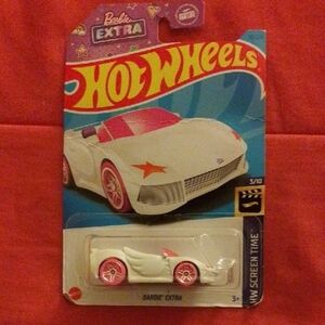 Hot Wheels Barbie Extra Stylish Car - White and Pink
